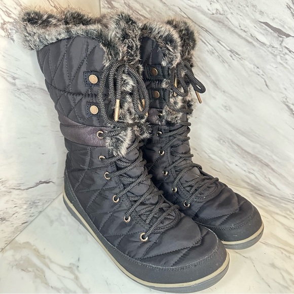 NWOT Columbia Women’s Heavenly Omni‑Heat Boots – Black Leather – Size 9.5 - Picture 4 of 15